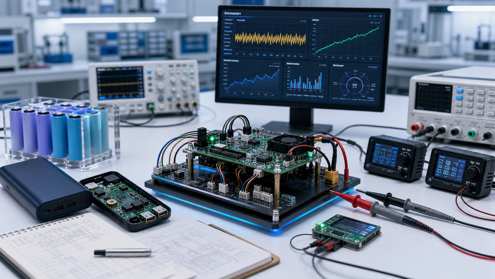 PCB และระบบวัดค่าต่าง ๆ สำหรับ Powerbank